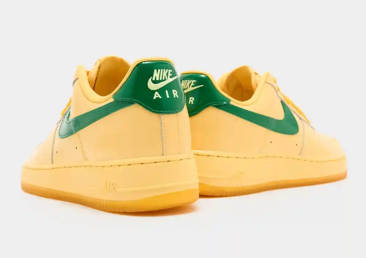 Nike Air Force 1 Low, Nike Air Force 1, Nike - 耐克 Air Force 1 Low Patent "黃玉金/松樹綠 "2026 年夏季發佈