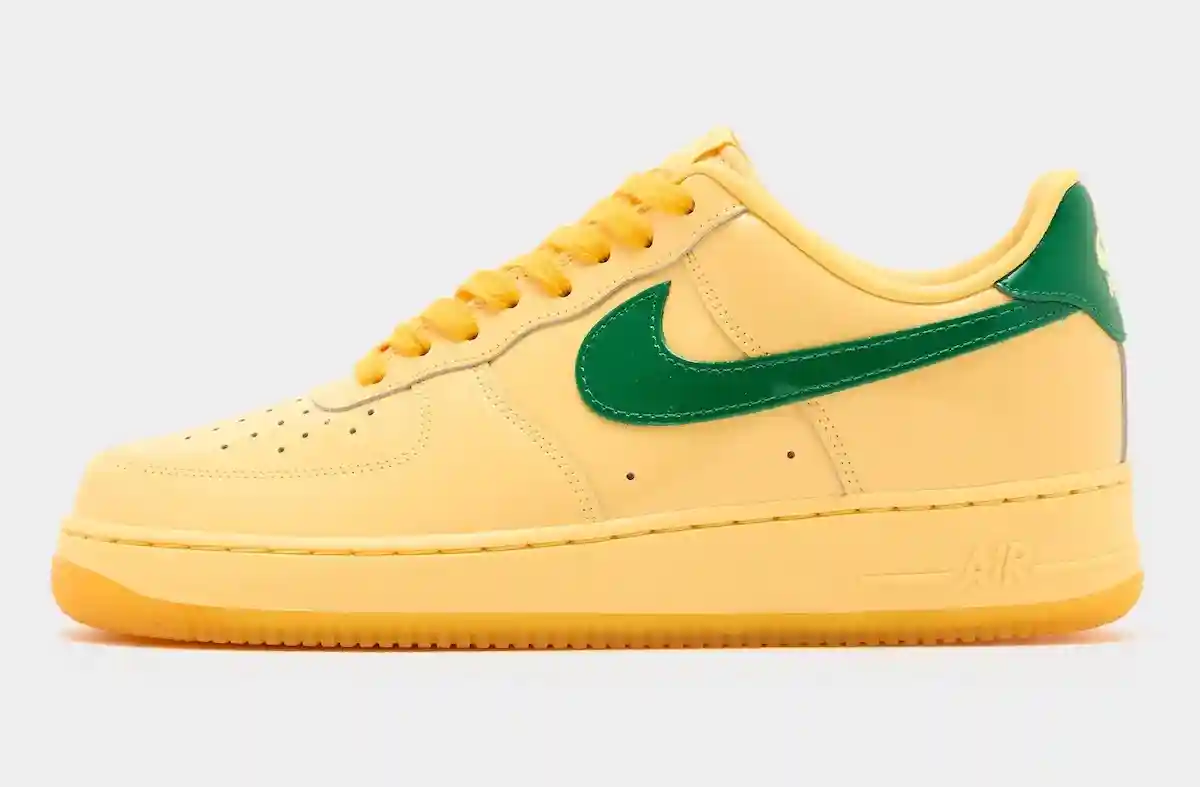 Nike Air Force 1 Low, Nike Air Force 1, Nike - 耐克 Air Force 1 Low Patent "黃玉金/松樹綠 "2026 年夏季發佈