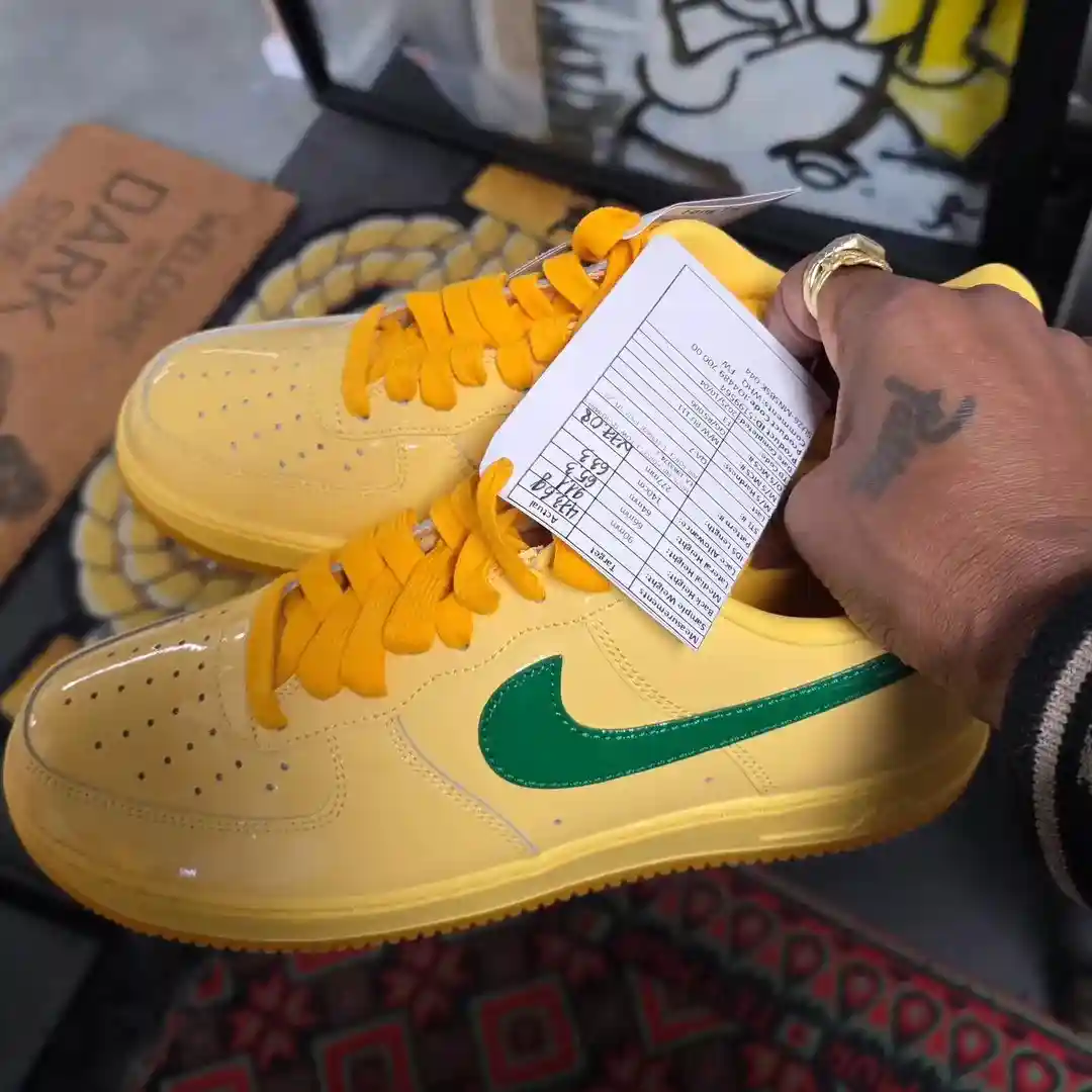 Nike Air Force 1 Low, Nike Air Force 1, Nike - 耐克 Air Force 1 Low Patent "黃玉金/松樹綠 "2026 年夏季發佈