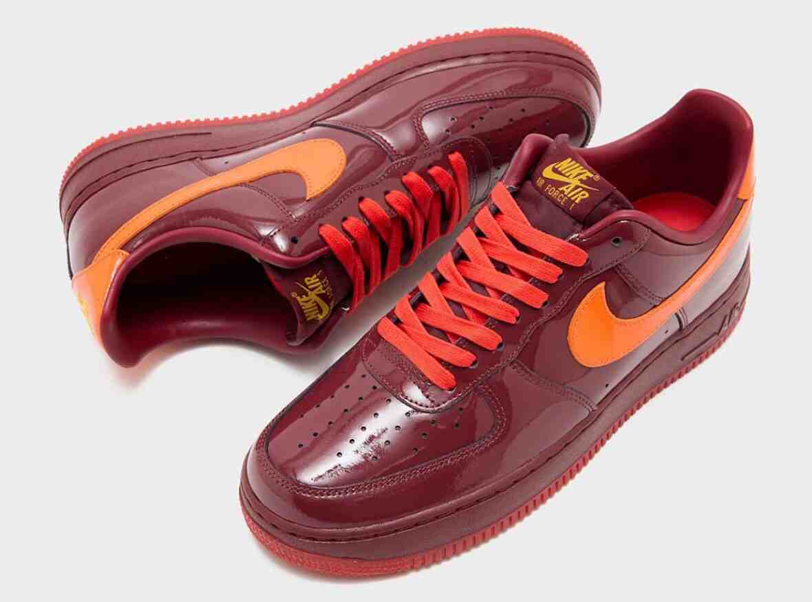 Nike Air Force 1 Low, Nike Air Force 1, Nike, Lil Yachty - 耐克空軍一號低配版 "紅色專利 "重現 2000 年代早期的亮麗風格