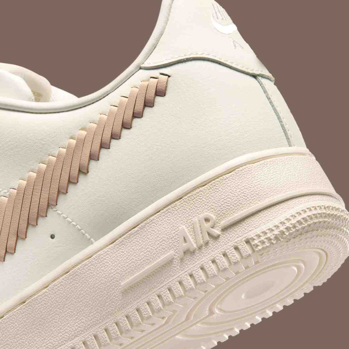 Nike Air Force 1 Low, Nike Air Force 1, Nike - 耐克空軍一號低配版 "帆布/亞麻布 "增添梭織 Swoosh