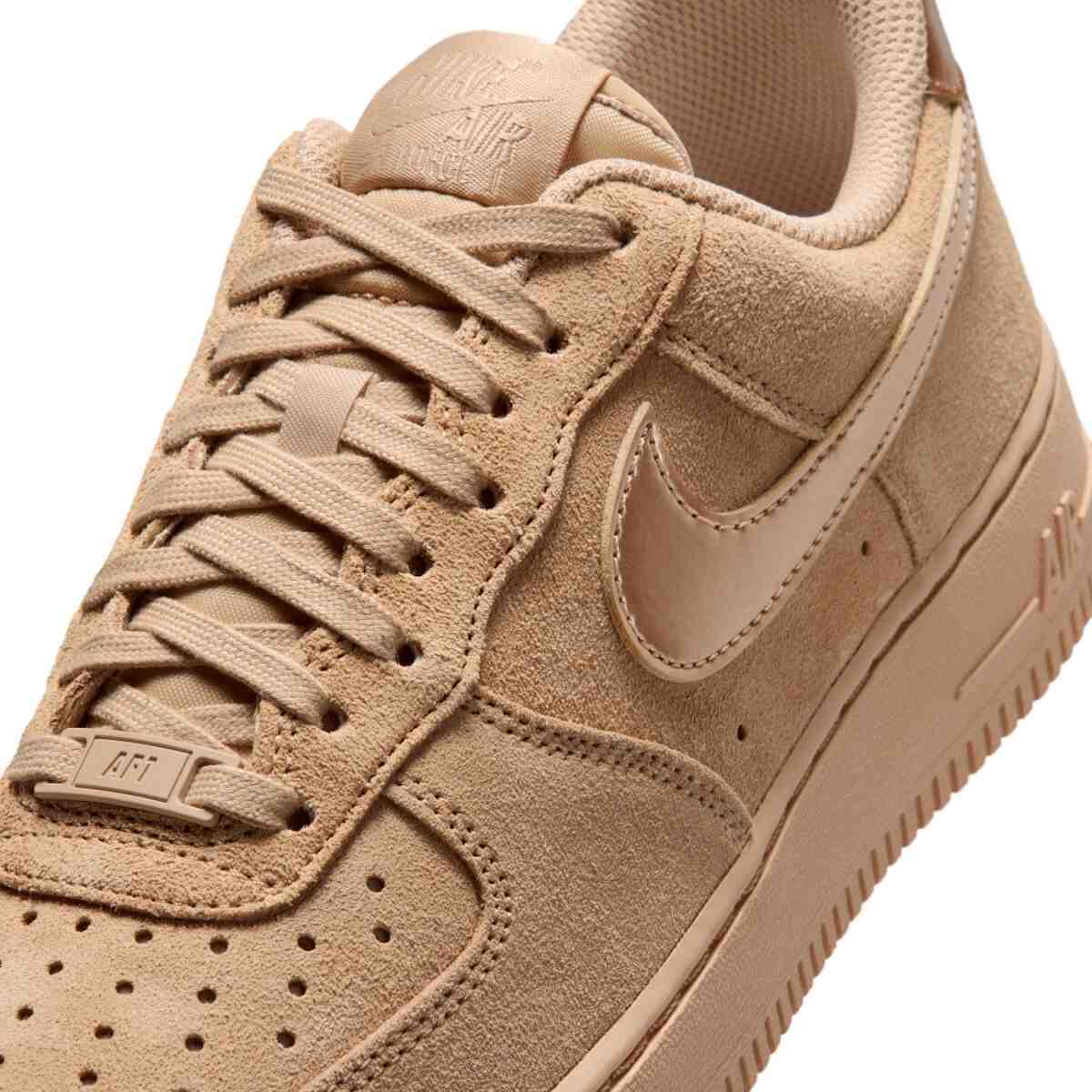 Nike Air Force 1 Low, Nike Air Force 1, Nike - 耐克空軍一號 "亞麻布 "光滑麂皮回歸