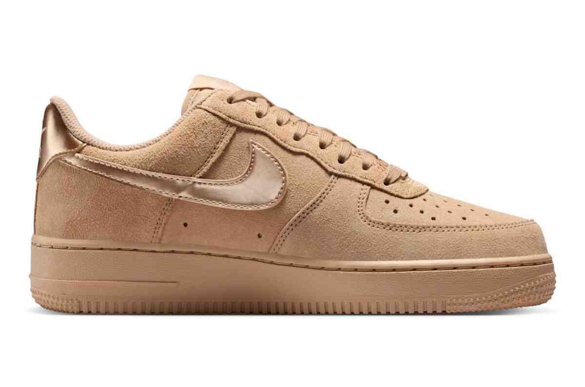Nike Air Force 1 Low, Nike Air Force 1, Nike - 耐克空軍一號 "亞麻布 "光滑麂皮回歸
