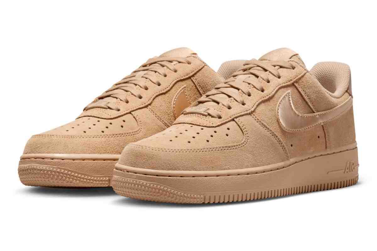Nike Air Force 1 Low, Nike Air Force 1, Nike - 耐克空軍一號 "亞麻布 "光滑麂皮回歸