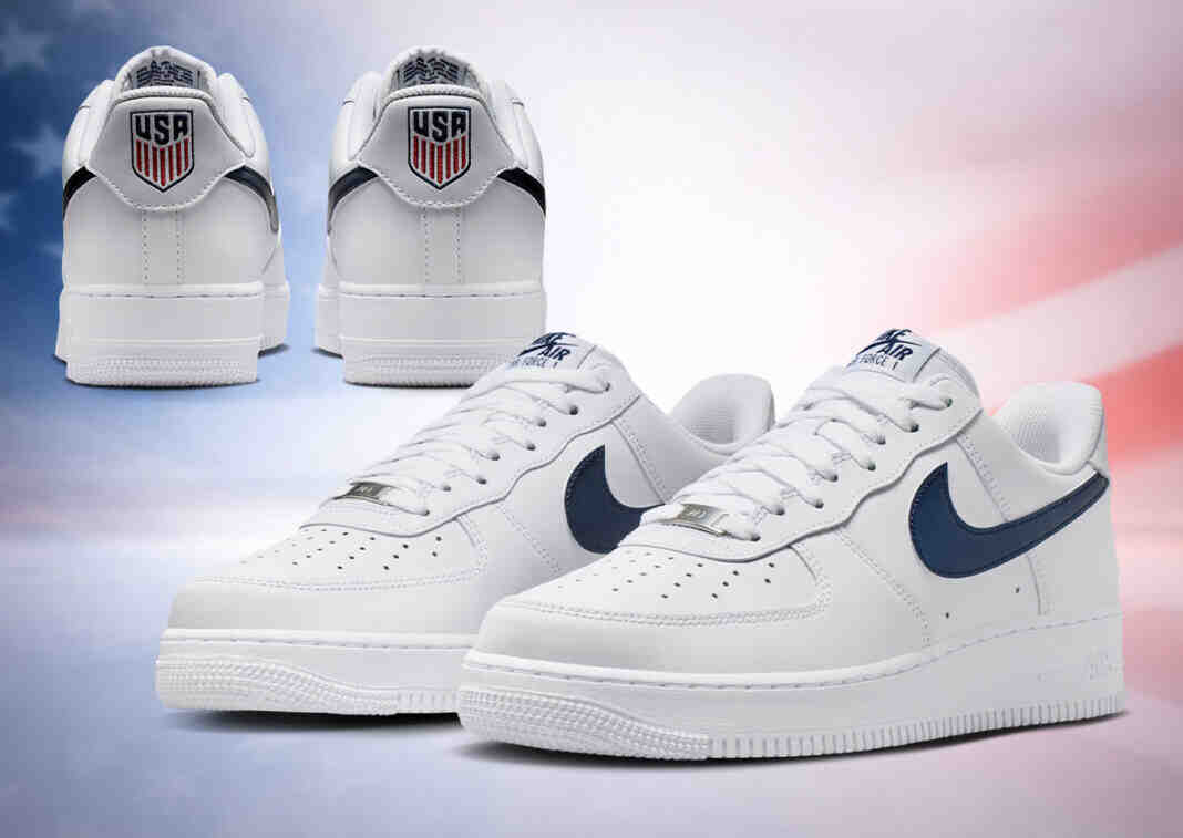 Nike Air Force 1 Low, Nike Air Force 1, Nike - 這款耐克 Air Force 1 Low 為美國隊慶生
