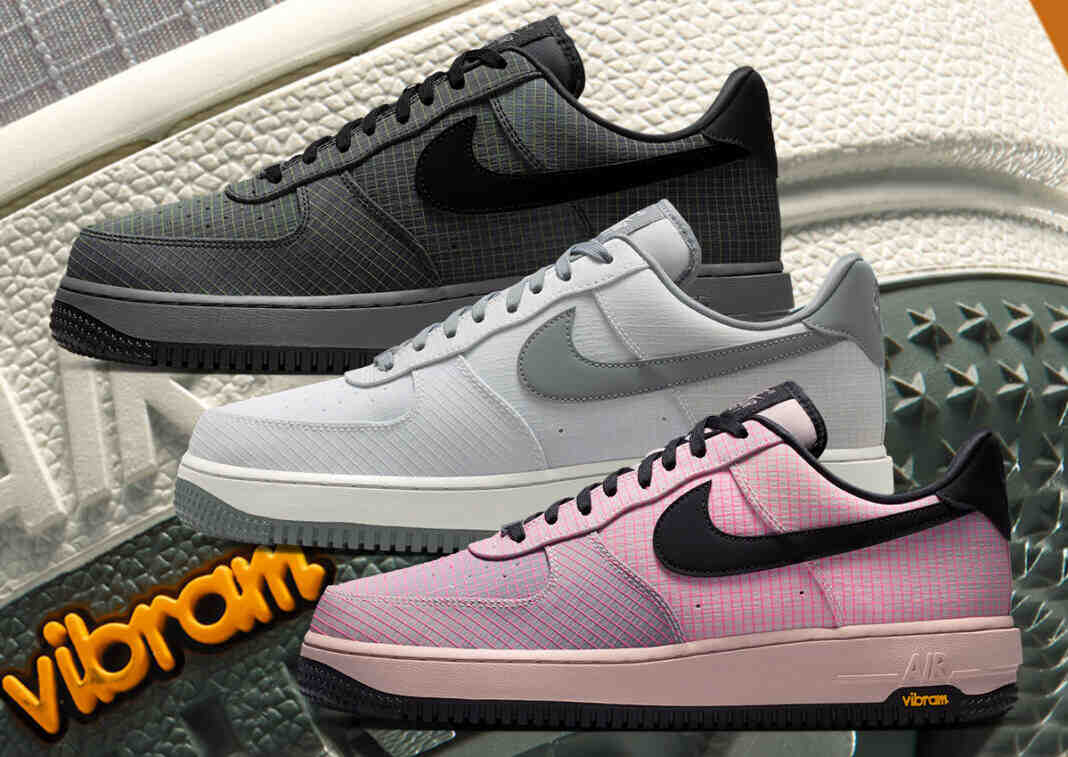 Vibram, Nike Air Force 1 Low, Nike Air Force 1, Nike - 耐克重新演繹 Air Force 1，採用適合越野的 Vibram 工具