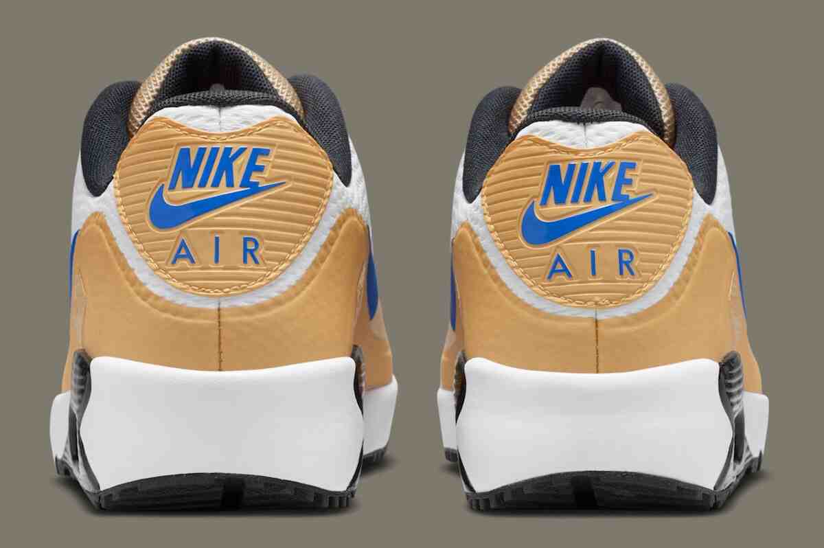 耐克 Air Max 90 Golf "白色/亞麻布 "配 "皇家 "色細節 Nike Golf, Nike Air Max 90, Nike - 耐克 Air Max 90 Golf "白色/亞麻布 "配 "皇家 "色細節