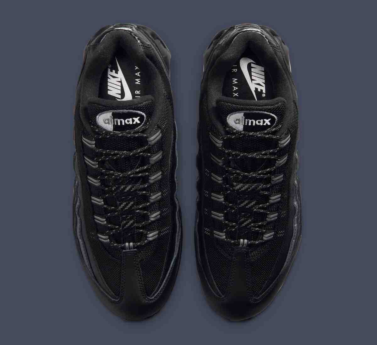 耐克 Air Max 95 "黑色/金屬銀 "為 2026 年夏季提供隱形外觀 Nike Air Max 95, Nike Air Max, Nike, Air Max 95 - 耐克 Air Max 95 "黑色/金屬銀 "為 2026 年夏季提供隱形外觀