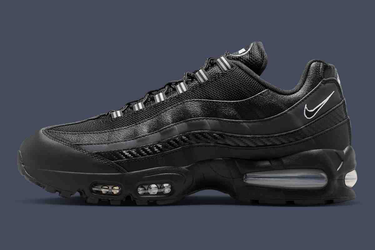 耐克 Air Max 95 "黑色/金屬銀 "為 2026 年夏季提供隱形外觀 Nike Air Max 95, Nike Air Max, Nike, Air Max 95 - 耐克 Air Max 95 "黑色/金屬銀 "為 2026 年夏季提供隱形外觀
