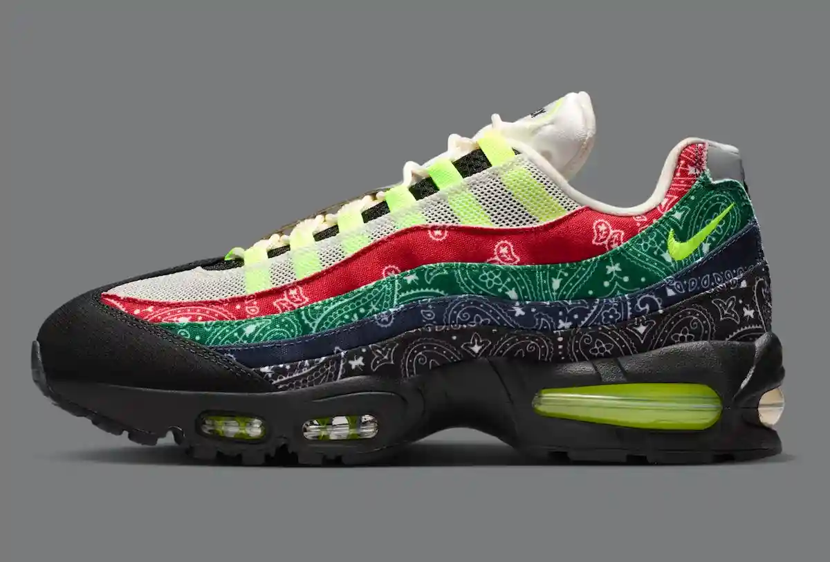 Nike Air Max 95, Nike Air Max, Nike, Air Max 95 - 耐克 Air Max 95 大泡泡 "Paisley Bandana "2026 年 3 月發佈
