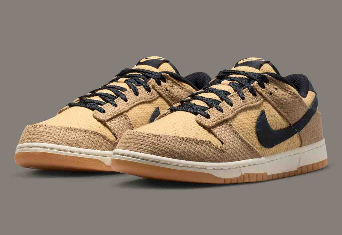 Nike Dunk Low, Nike - 耐克 Dunk Low "大麻 "系列發佈兩款簡潔機織配色