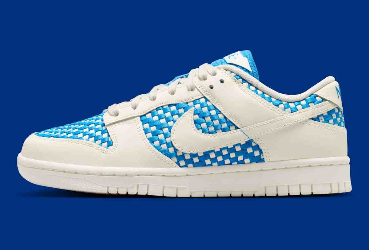 Nike Dunk Low, Nike - 耐克 Dunk Low "風停腳起 "系列採用寬松的編織結構