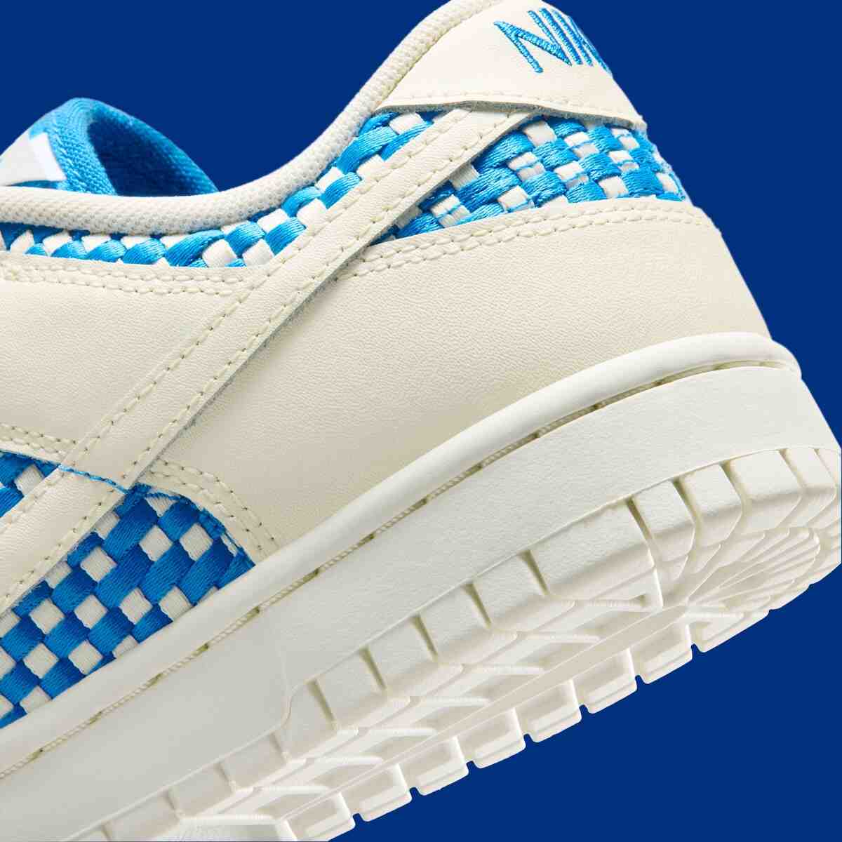 Nike Dunk Low, Nike - 耐克 Dunk Low "風停腳起 "系列採用寬松的編織結構