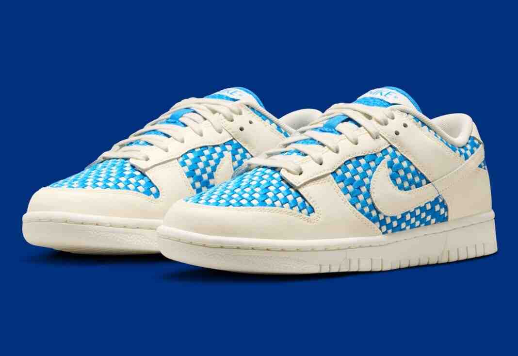 Nike Dunk Low, Nike - 耐克 Dunk Low "風停腳起 "系列採用寬松的編織結構
