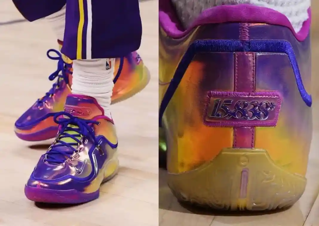 Nike LeBron 23, Nike, NBA, LeBron James - 耐克勒布朗 23"15,838 "PE 紀念勒布朗的 NBA 場均進球紀錄