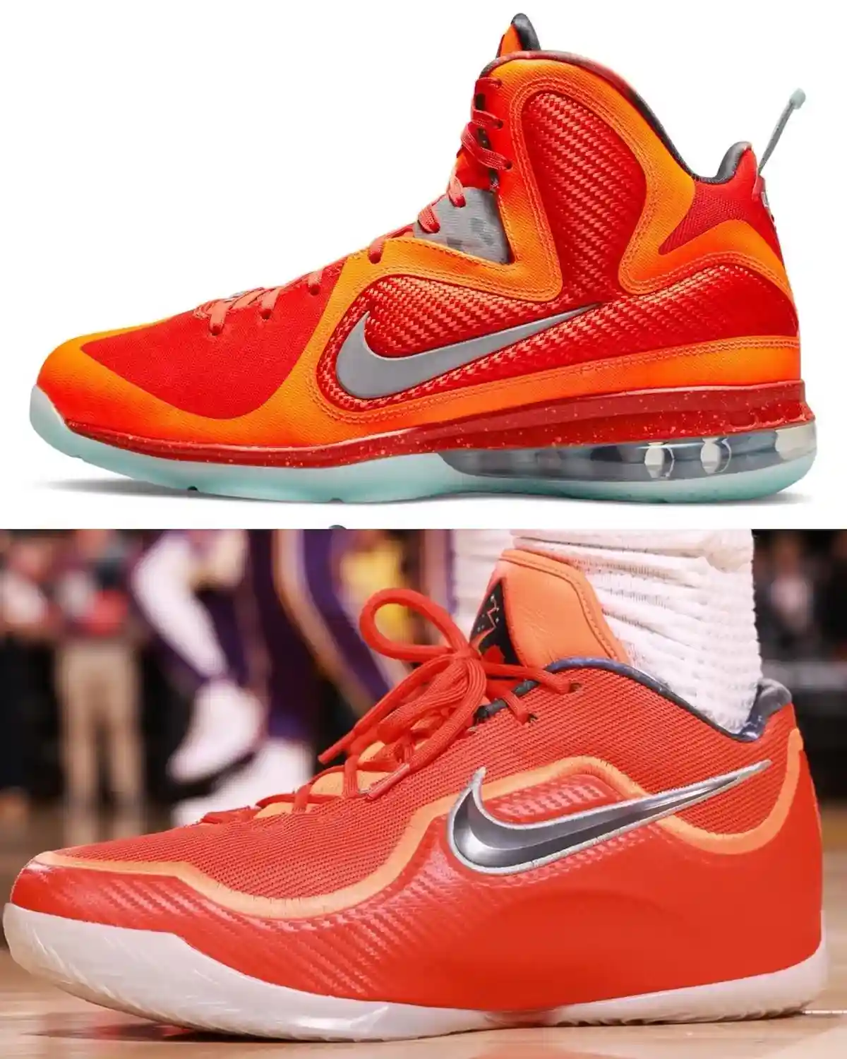 勒布朗-詹姆斯亮相耐克勒布朗 23 "大爆炸 "PE 秀 Nike LeBron 9 Big Bang, Nike LeBron 23, Nike, NBA, LeBron James - 勒布朗-詹姆斯亮相耐克勒布朗 23 "大爆炸 "PE 秀