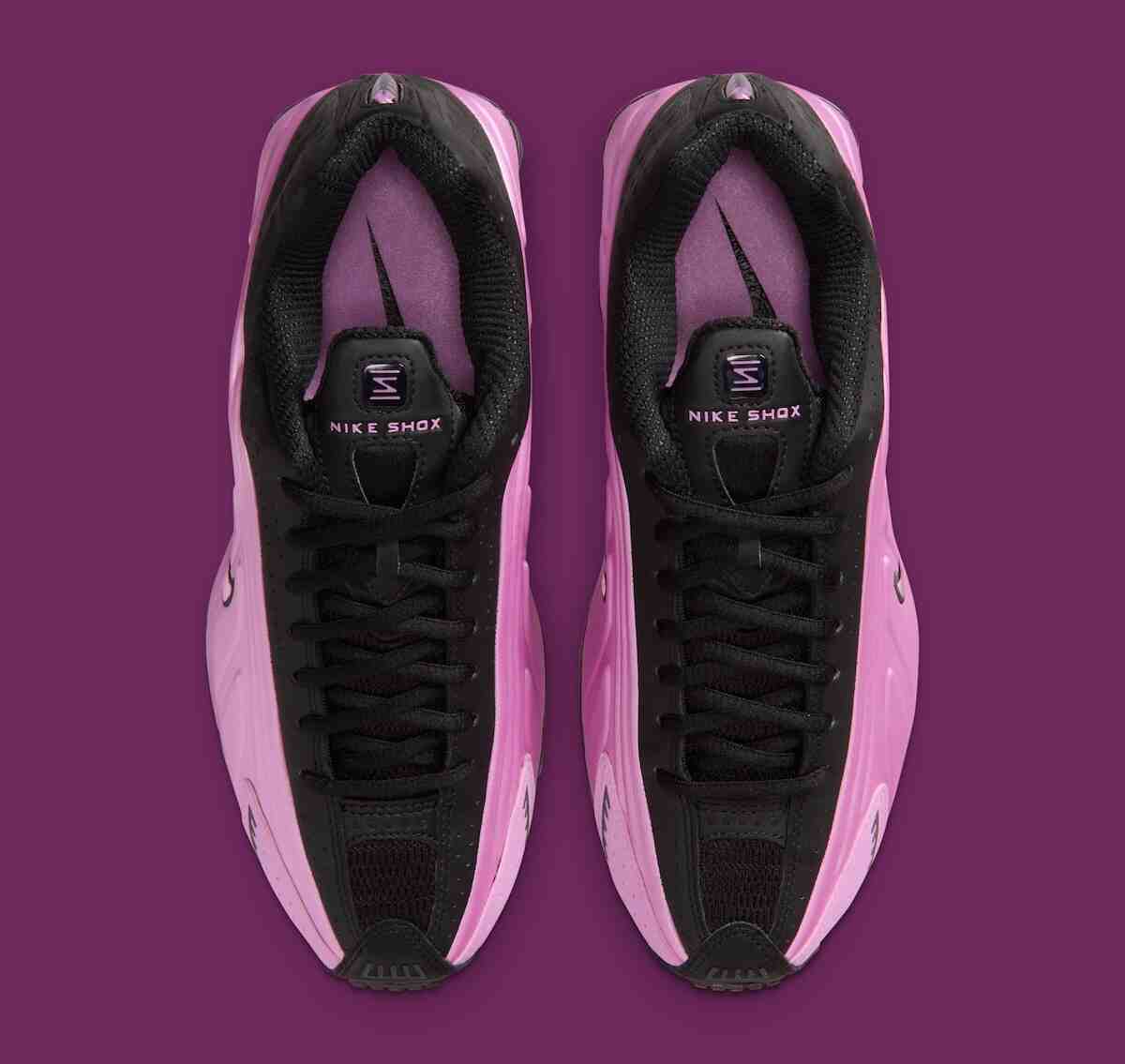 Nike Shox, Nike - 耐克為 2026 年夏季的 Shox R4 換上了 "黑色 "和 "淺品紅色 "的新裝