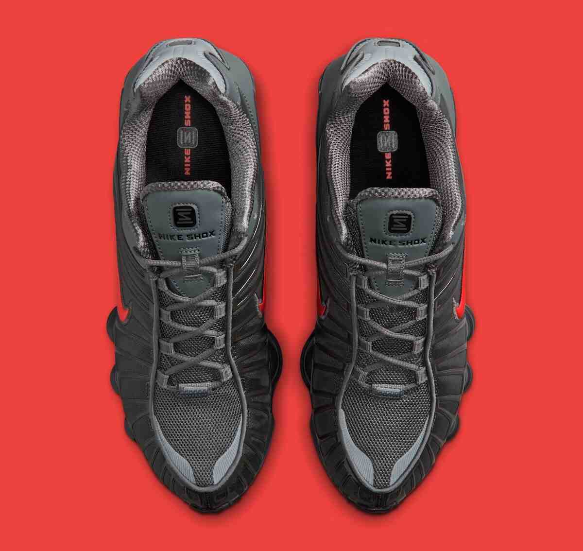 Nike Shox, Nike - 耐克 Shox TL SE "煙灰色/亮深紅色 "2026 年 4 月發佈