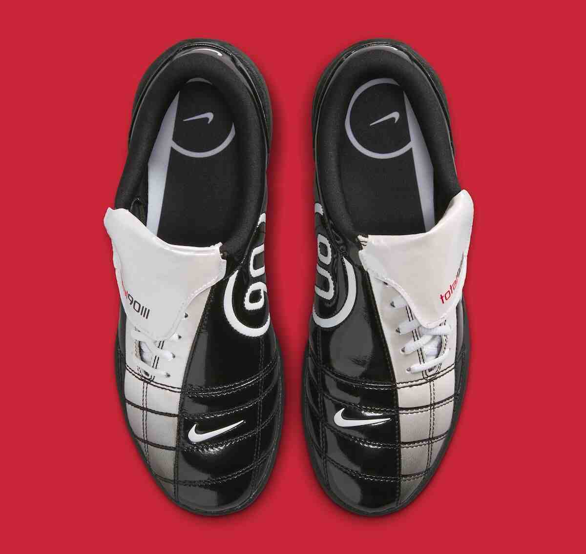 耐克 T90 "黑色/大學紅 "重現光彩奪目的 T90 經典 Nike Total 90 III, Nike Total 90, Nike - 耐克 T90 "黑色/大學紅 "重現光彩奪目的 T90 經典