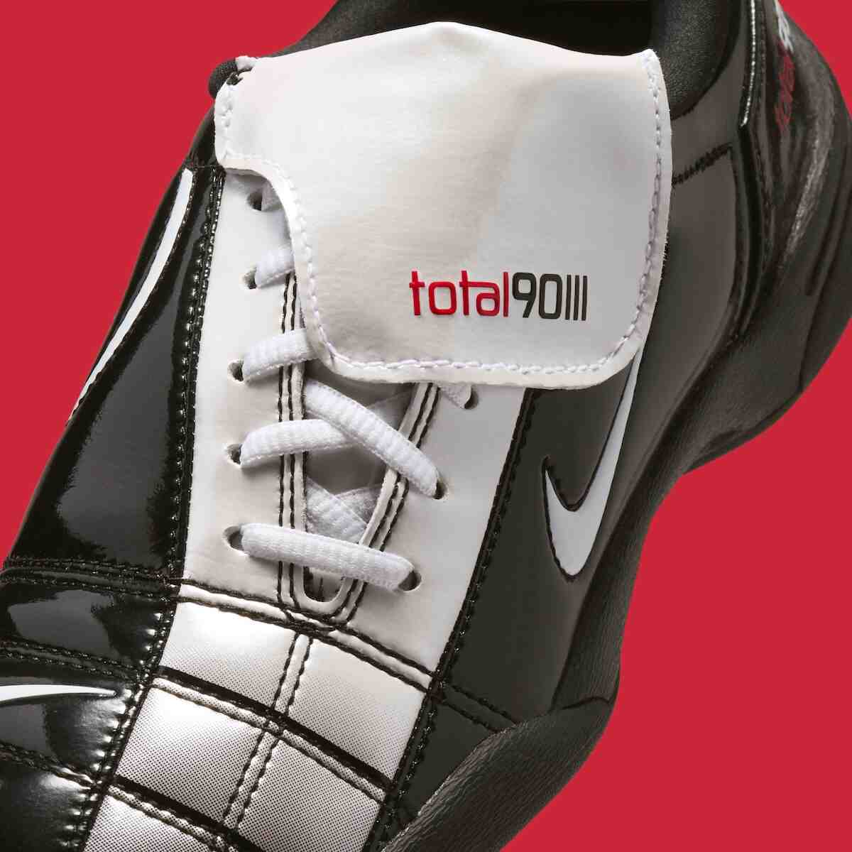 耐克 T90 "黑色/大學紅 "重現光彩奪目的 T90 經典 Nike Total 90 III, Nike Total 90, Nike - 耐克 T90 "黑色/大學紅 "重現光彩奪目的 T90 經典