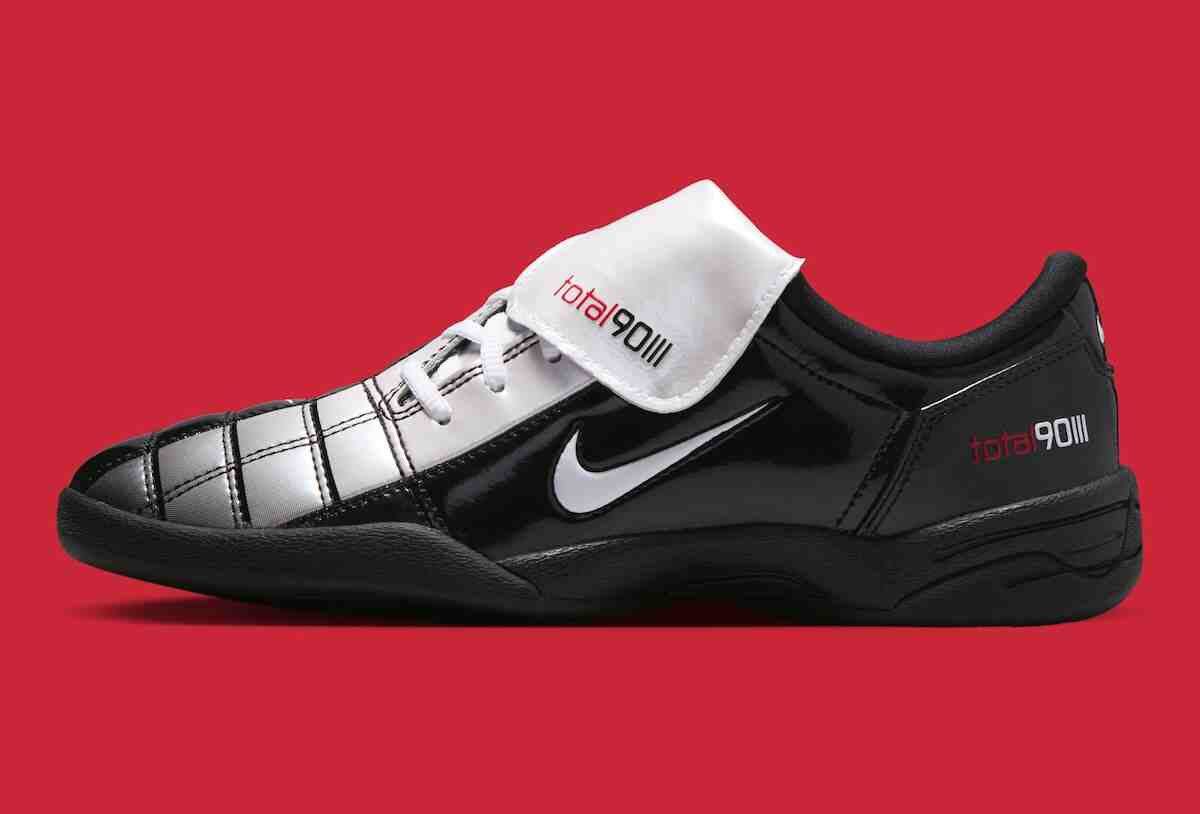 耐克 T90 "黑色/大學紅 "重現光彩奪目的 T90 經典 Nike Total 90 III, Nike Total 90, Nike - 耐克 T90 "黑色/大學紅 "重現光彩奪目的 T90 經典