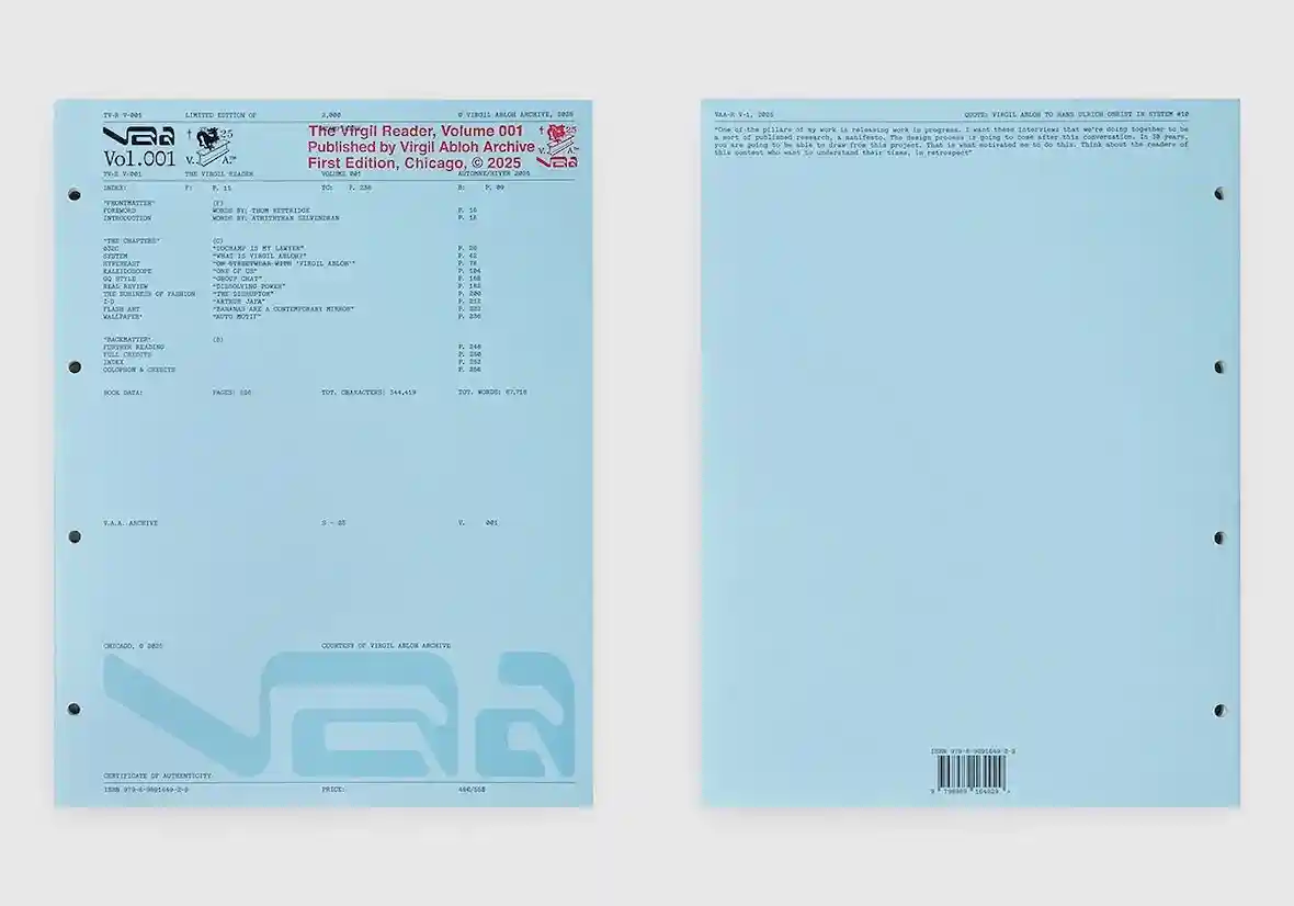 Virgil Abloh, Off-White, Air Jordan 1, Air Jordan - Virgil Abloh Archive 在 Air Jordan 1 "Alaska" 發佈前發佈《Virgil Reader Vol.