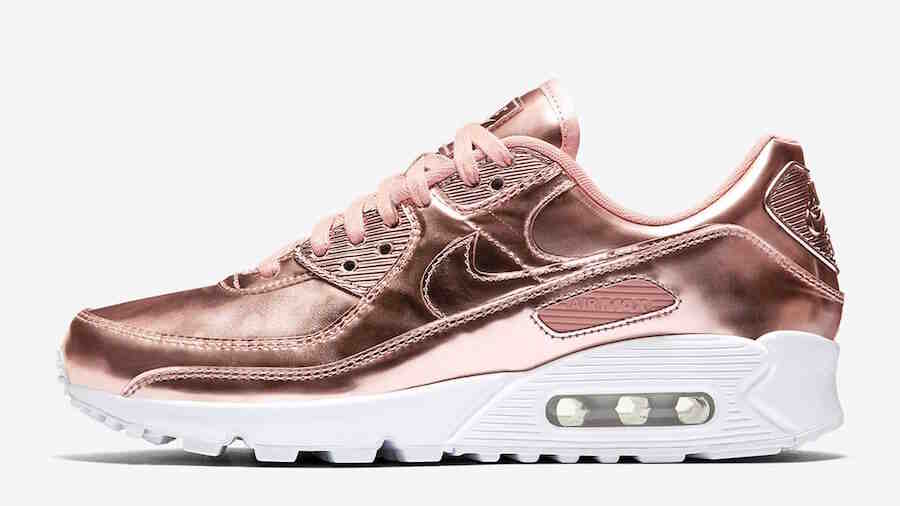 Nike Air Max 90 Rose Gold Metallic Pack CQ6639-600 Release Date