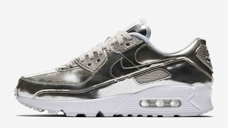 Nike Air Max 90 Silver Metallic Pack CQ6639-001 Release Date