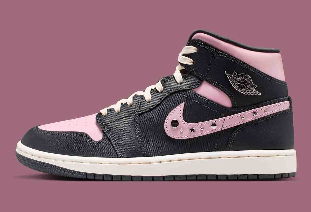 Air Jordan 1 Mid, Air Jordan 1, Air Jordan - Air Jordan 1 Mid "煙灰色/冰卡門色 "現已上市