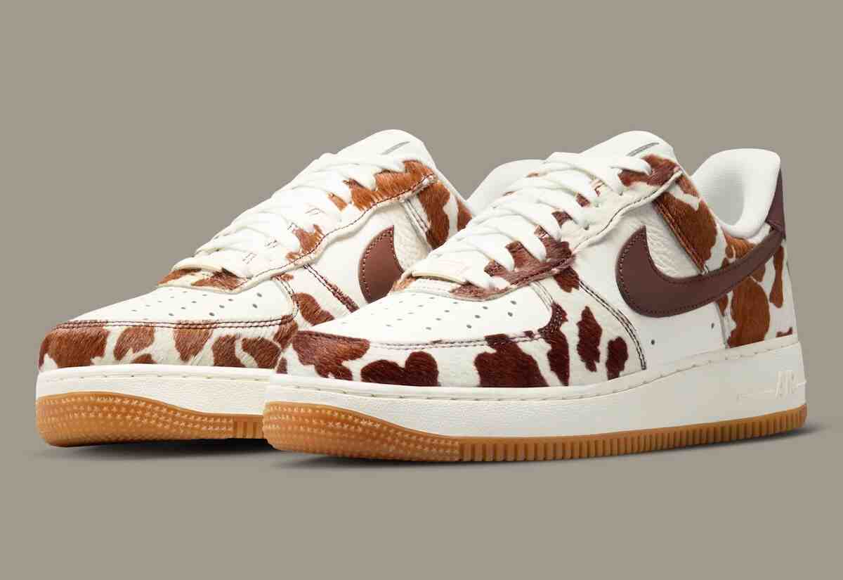 Nike Air Force 1 Low, Nike Air Force 1, Nike - 耐克為 Air Force 1 Low 推出大膽的 "牛印 "包裝