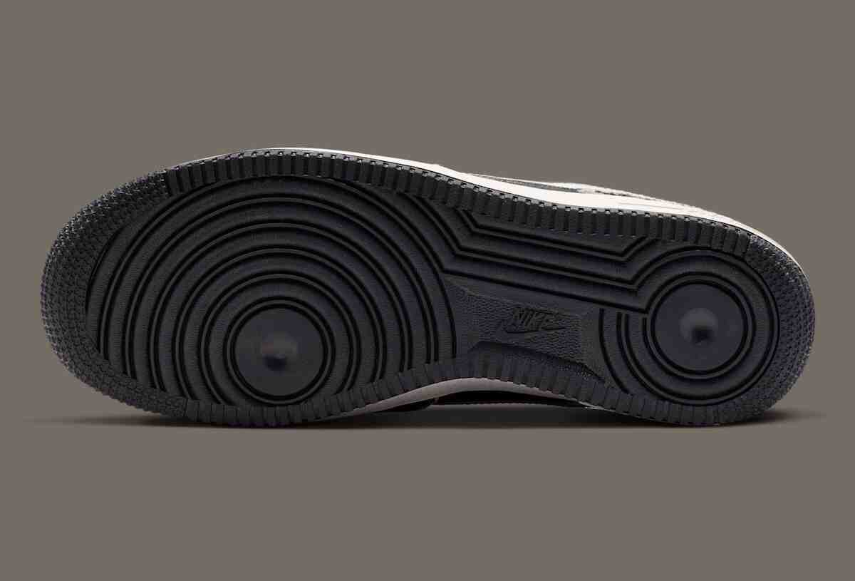 Nike Air Force 1 Low, Nike Air Force 1, Nike - 耐克空軍一號低配版 "牛印 "混搭小馬毛和黑色皮革