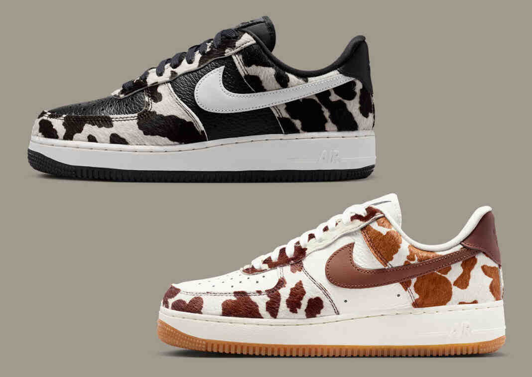 Nike Air Force 1 Low, Nike Air Force 1, Nike - 耐克為 Air Force 1 Low 推出大膽的 "牛印 "包裝
