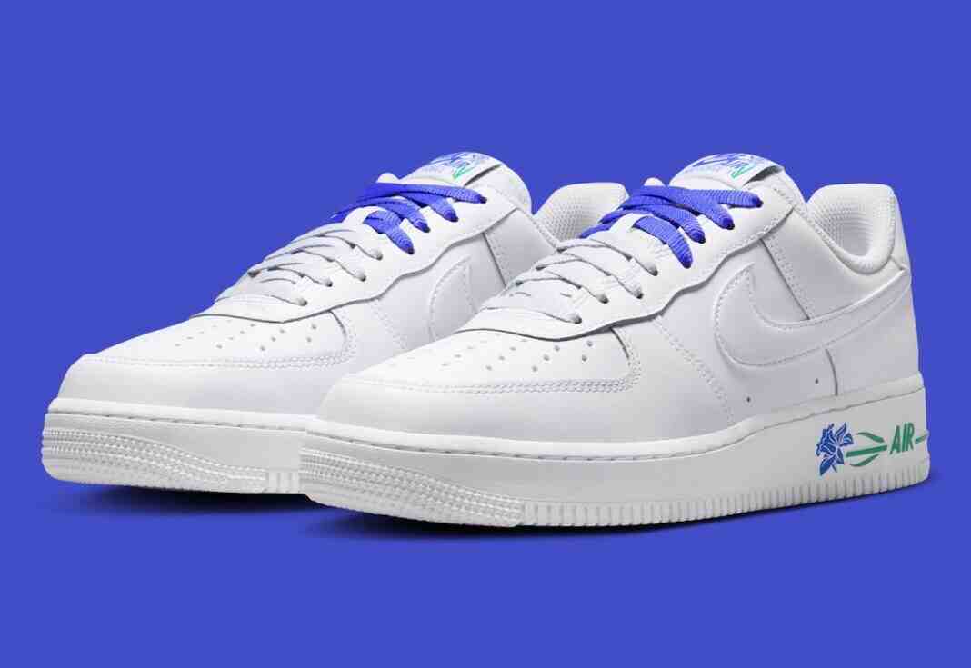 Nike Air Force 1 Low, Nike Air Force 1, Nike - 2026 年夏季，耐克為 Air Force 1 Low "波斯紫 "換上了清新的花卉裝飾