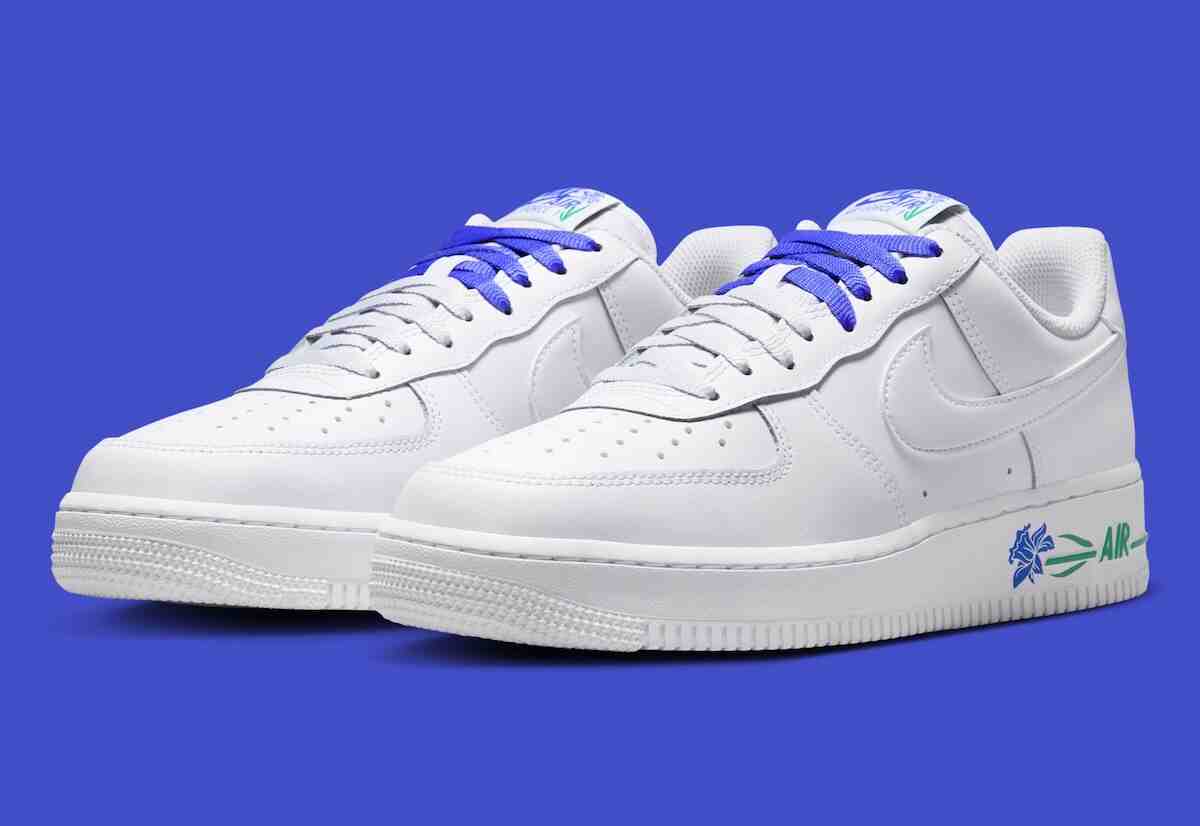 2026 年夏季,耐克為 Air Force 1 Low "波斯紫 "換上了清新的花卉裝飾 Nike Air Force 1 Low, Nike Air Force 1, Nike - 2026 年夏季,耐克為 Air Force 1 Low "波斯紫 "換上了清新的花卉裝飾