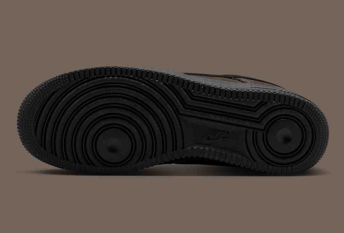 Nike Air Force 1 Low, Nike Air Force 1, Nike - 耐克 Air Force 1 Low 復古版 "黑茶 "外觀設計