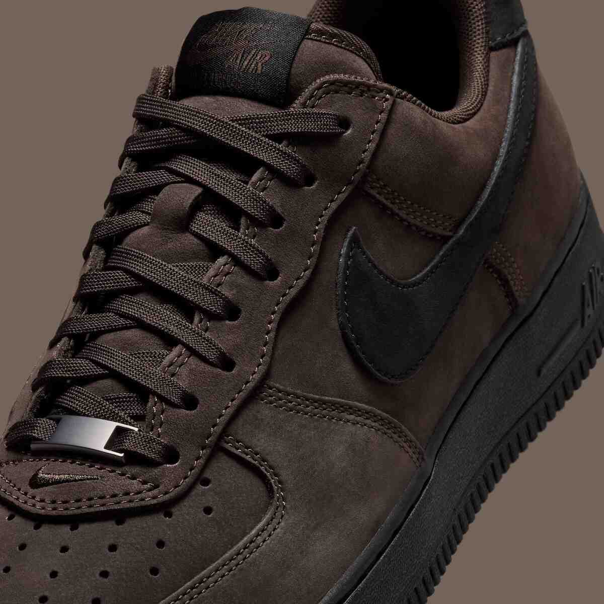 Nike Air Force 1 Low, Nike Air Force 1, Nike - 耐克 Air Force 1 Low 復古版 "黑茶 "外觀設計