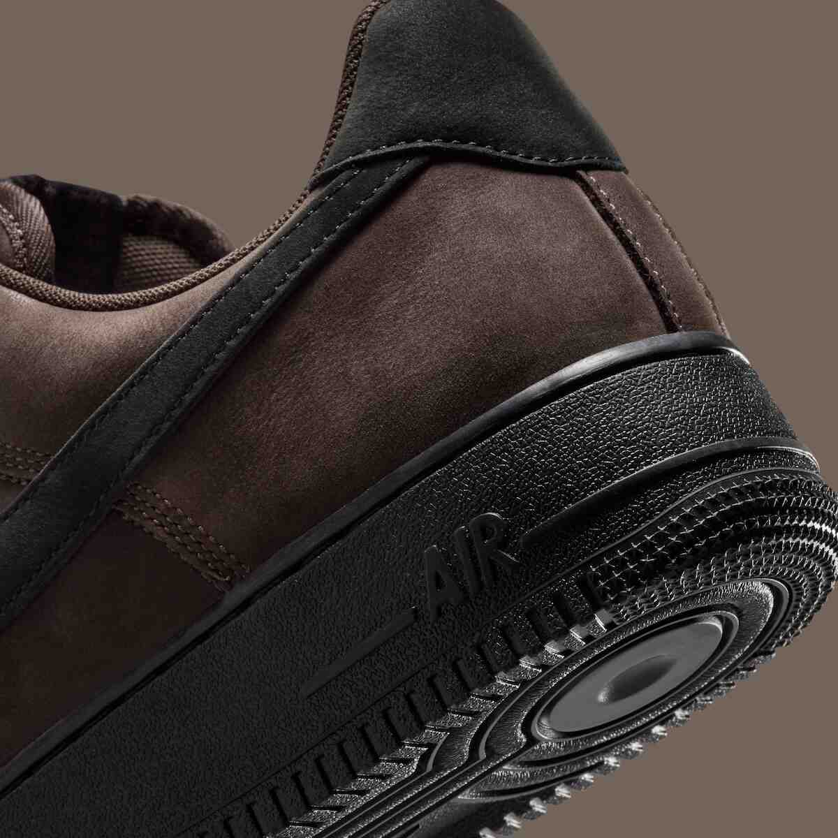 Nike Air Force 1 Low, Nike Air Force 1, Nike - 耐克 Air Force 1 Low 復古版 "黑茶 "外觀設計