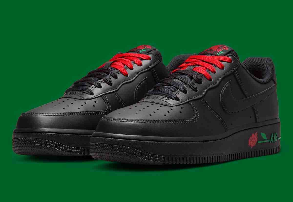 Nike Air Force 1 Low, Nike Air Force 1, Nike - 耐克 Air Force 1 Low "玫瑰 "系列 2026 年夏季全黑上市