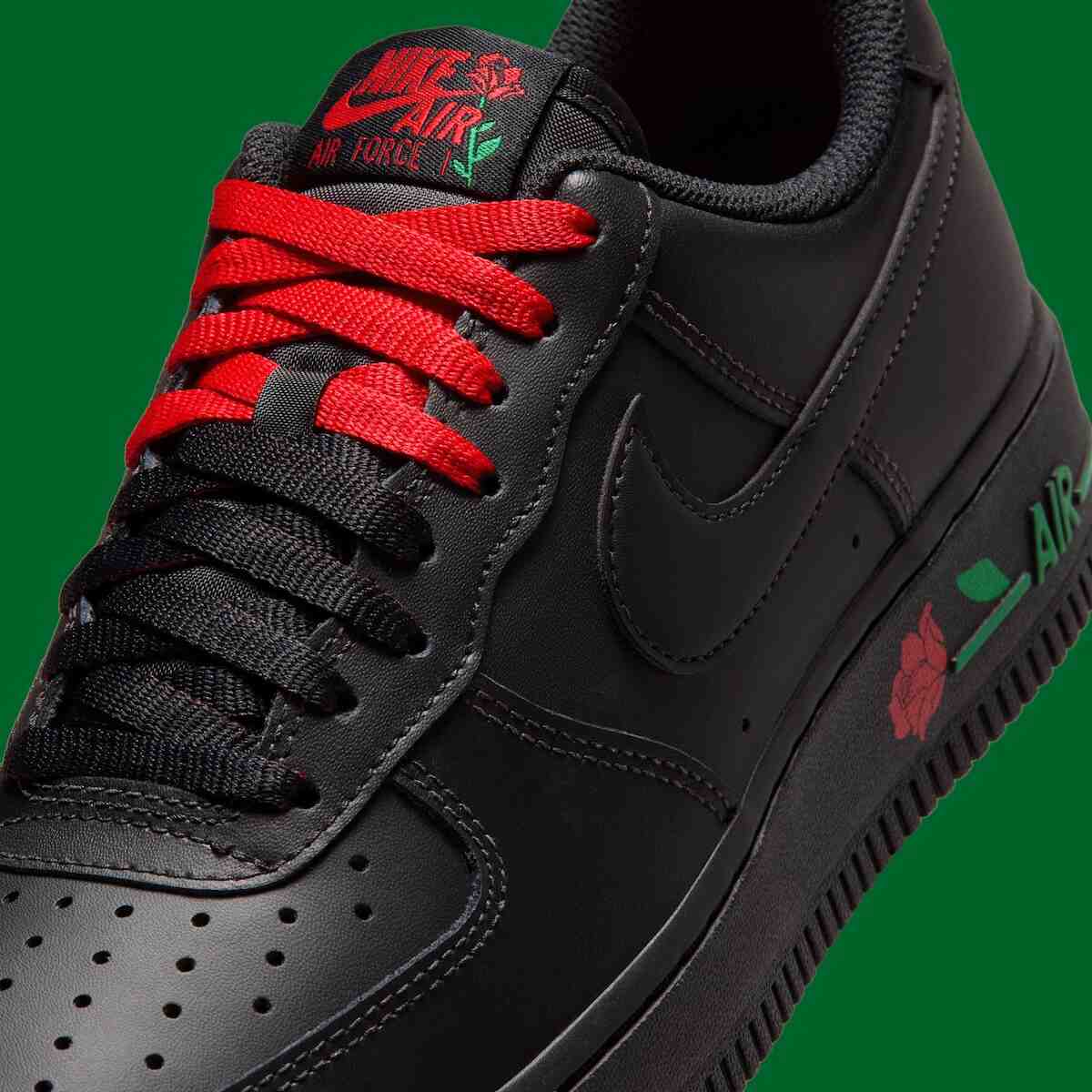 Nike Air Force 1 Low, Nike Air Force 1, Nike - 耐克 Air Force 1 Low "玫瑰 "系列 2026 年夏季全黑上市