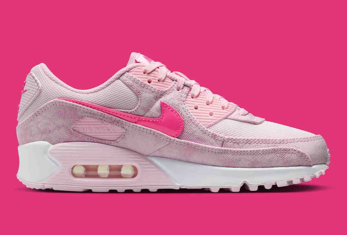 耐克 Air Max 90 採用 "粉色牛仔布",盡顯少女風情 Nike Air Max 90, Nike Air Max, Nike - 耐克 Air Max 90 採用 "粉色牛仔布",盡顯少女風情