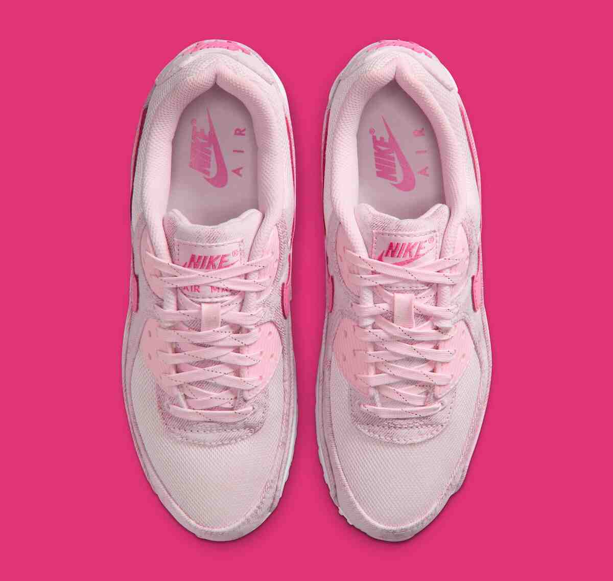 耐克 Air Max 90 採用 "粉色牛仔布",盡顯少女風情 Nike Air Max 90, Nike Air Max, Nike - 耐克 Air Max 90 採用 "粉色牛仔布",盡顯少女風情