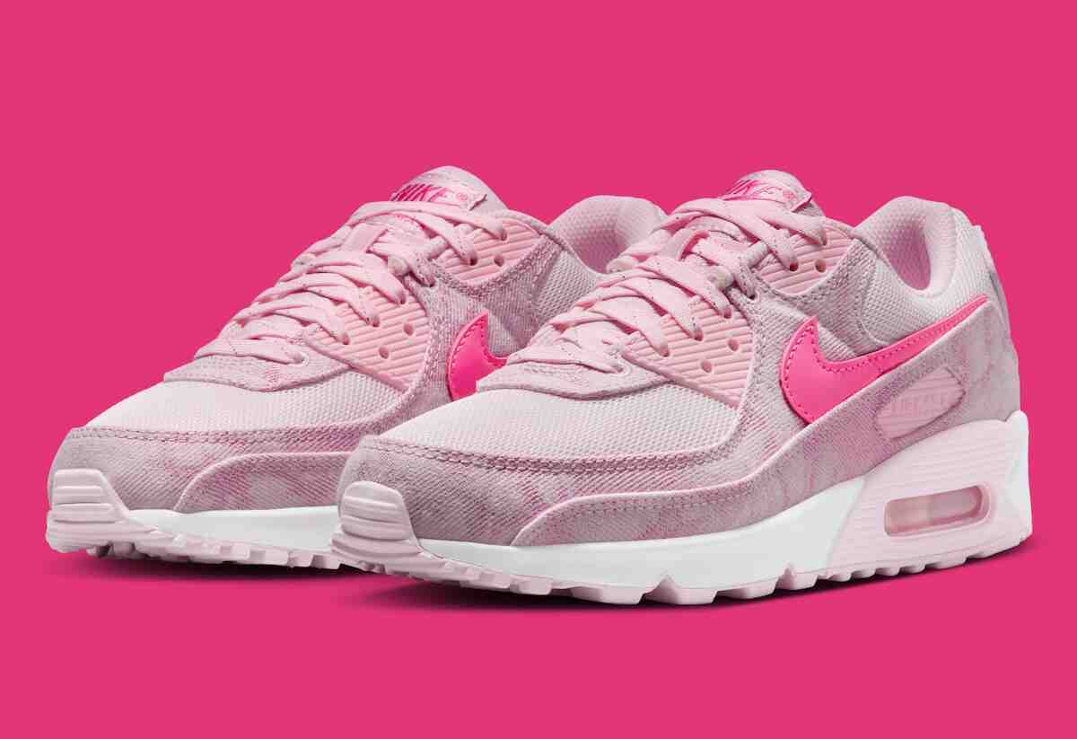 耐克 Air Max 90 採用 "粉色牛仔布",盡顯少女風情 Nike Air Max 90, Nike Air Max, Nike - 耐克 Air Max 90 採用 "粉色牛仔布",盡顯少女風情