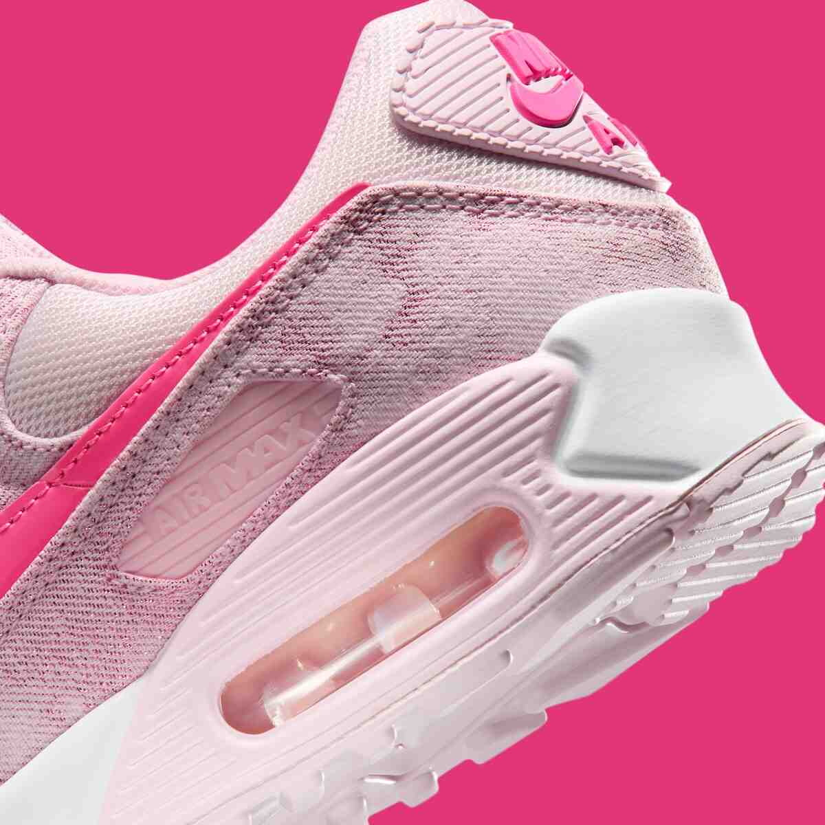 耐克 Air Max 90 採用 "粉色牛仔布",盡顯少女風情 Nike Air Max 90, Nike Air Max, Nike - 耐克 Air Max 90 採用 "粉色牛仔布",盡顯少女風情