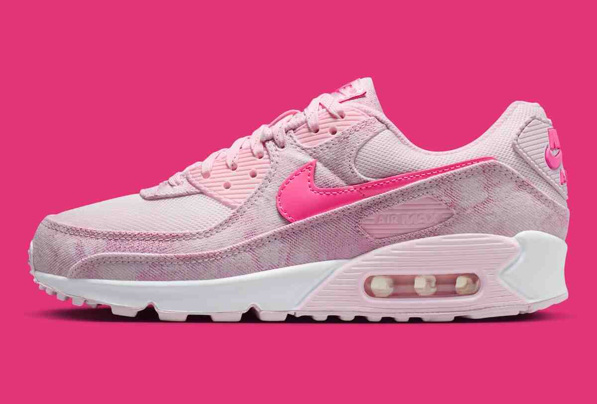 耐克 Air Max 90 採用 "粉色牛仔布",盡顯少女風情 Nike Air Max 90, Nike Air Max, Nike - 耐克 Air Max 90 採用 "粉色牛仔布",盡顯少女風情