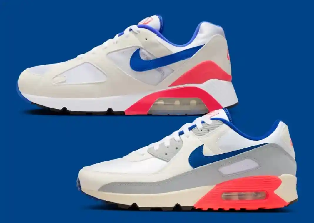 Nike Air Max 90, Nike Air Max, Nike - 耐克 Air Max 90 引進經典 Air 180 "群青 "色