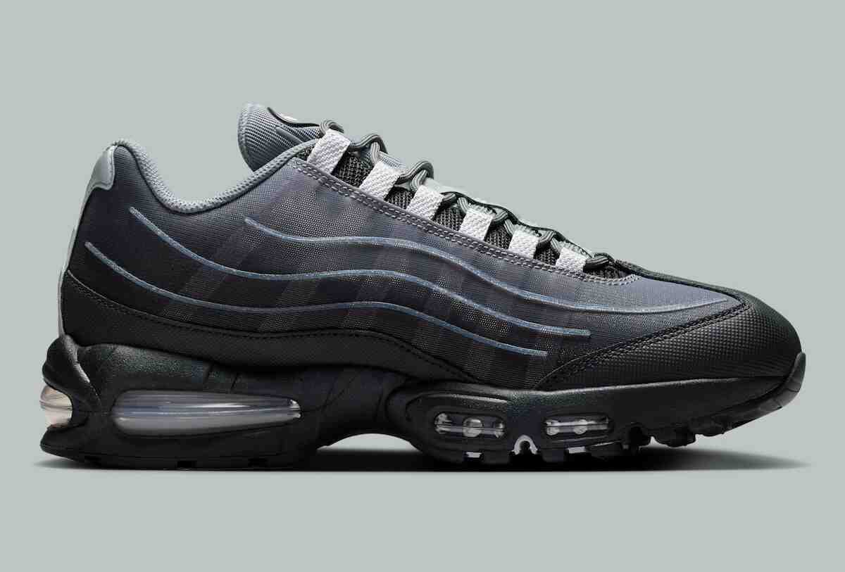 Nike Air Max 95, Nike, Air Max 95 - 耐克 Air Max 95 "煙灰色/狼灰色 "配備大氣泡技術