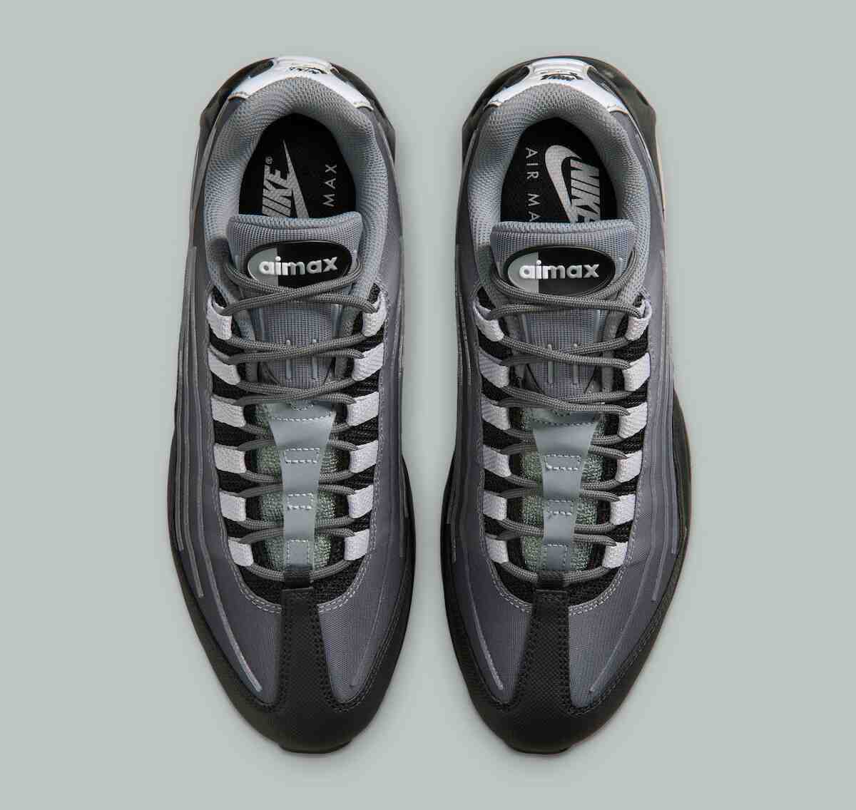 Nike Air Max 95, Nike, Air Max 95 - 耐克 Air Max 95 "煙灰色/狼灰色 "配備大氣泡技術