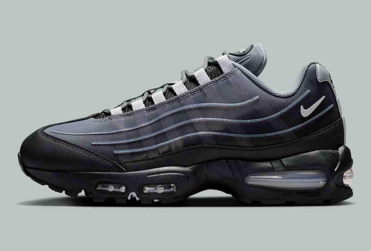 Nike Air Max 95, Nike, Air Max 95 - 耐克 Air Max 95 "煙灰色/狼灰色 "配備大氣泡技術