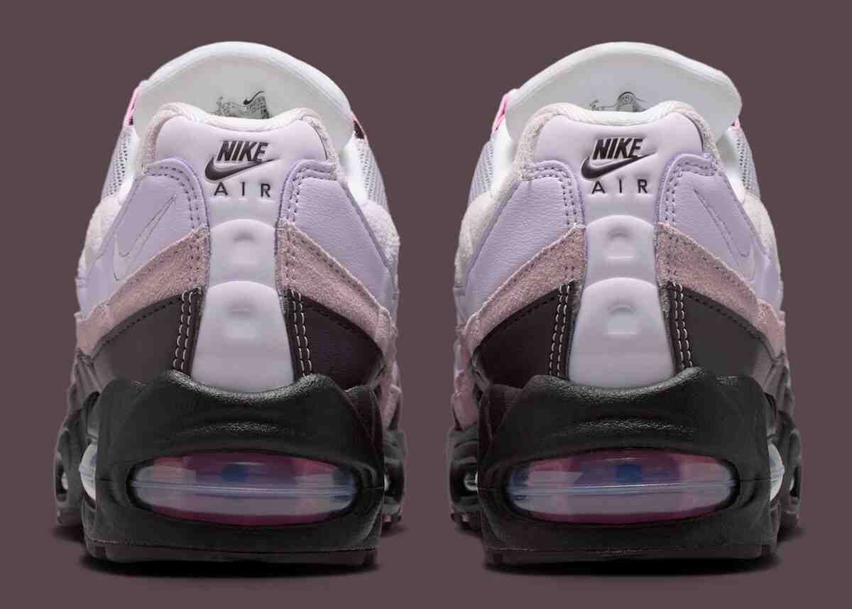 Nike Air Max 95, Nike Air Max, Nike, Air Max 95 - 耐克 Air Max 95 "勃艮第灰 "平衡粉色與深色的對比