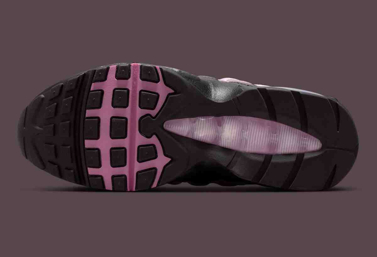 Nike Air Max 95, Nike Air Max, Nike, Air Max 95 - 耐克 Air Max 95 "勃艮第灰 "平衡粉色與深色的對比